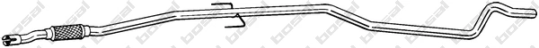 Tuyau d'échappement KLOKKERHOLM 950-063