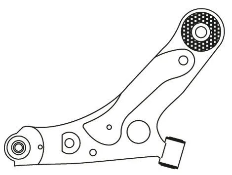 Bras de liaison, suspension de roue FRAP F4103