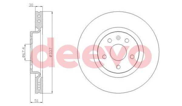Disque de frein DEEVO BD22440