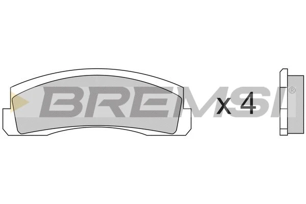 Kit de plaquettes de frein, frein à disque BREMSI BP2138