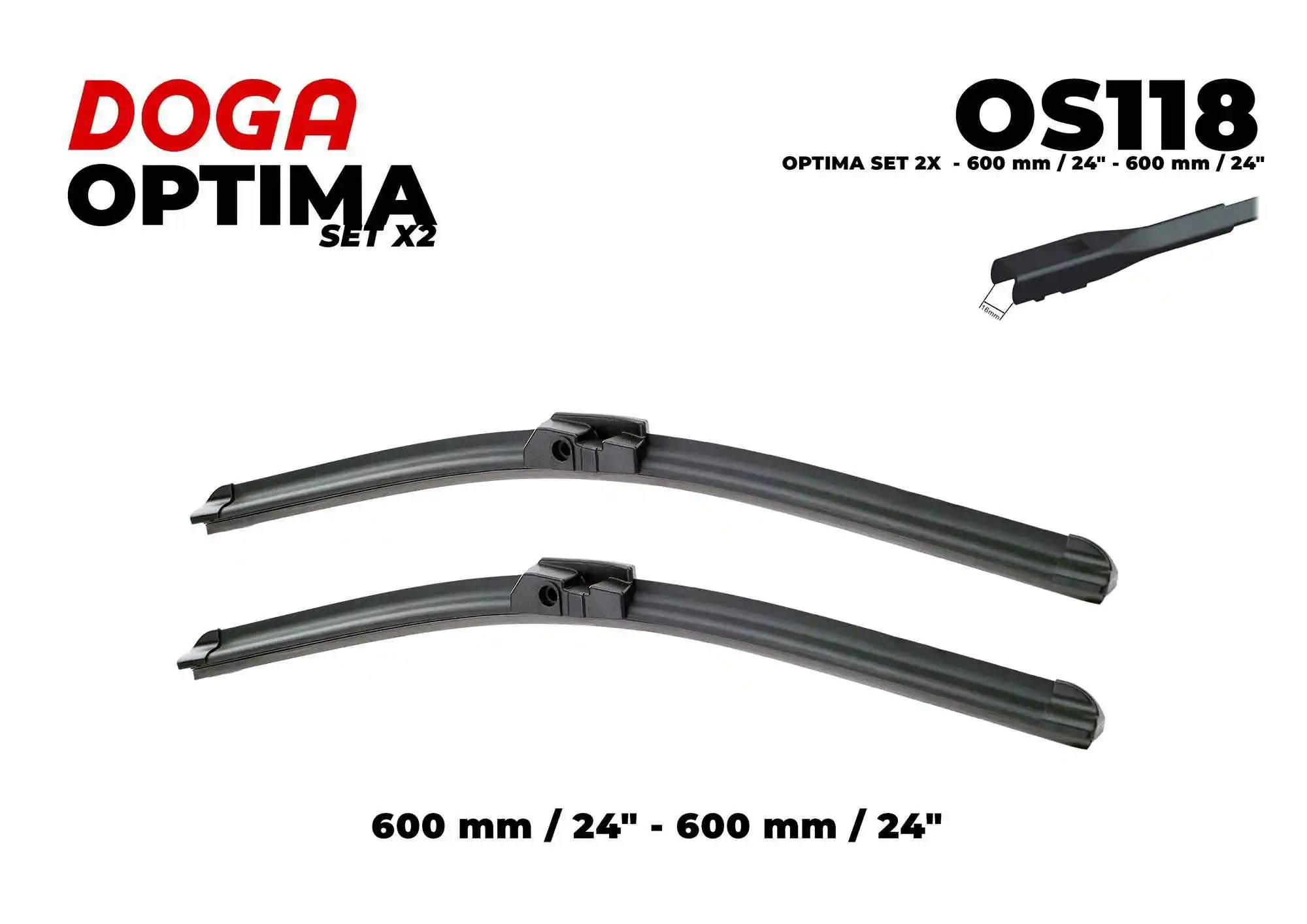 Balai d'essuie-glace DOGA OS118