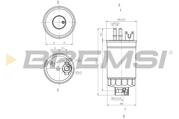 Filtre à carburant BREMSI FE0812