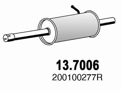 Silencieux arrière ASSO 13.7006