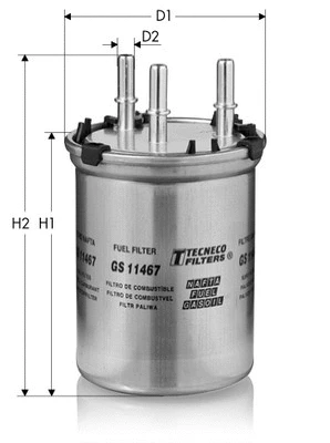 Filtre à carburant TECNECO FILTERS GS11467