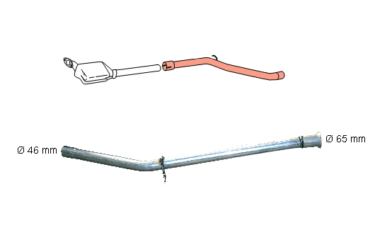 Tube de réparation, catalyseur HJS 91 22 8049