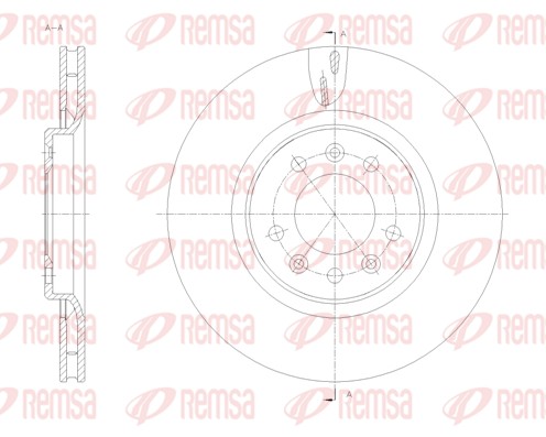Disque de frein REMSA 61776.10