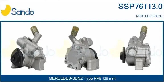 Pompe hydraulique, direction SANDO SSP76113.0