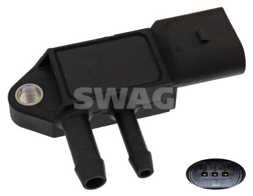 Capteur, pression des gaz échappement SWAG 30 94 0767