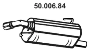 Silencieux arrière EBERSPÄCHER 50.006.84