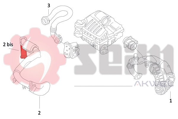 Gaine de suralimentation SEIM 982028