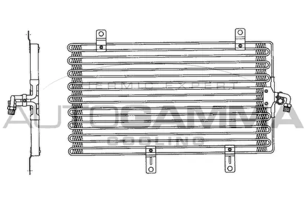 Condenseur, climatisation AUTOGAMMA 102568