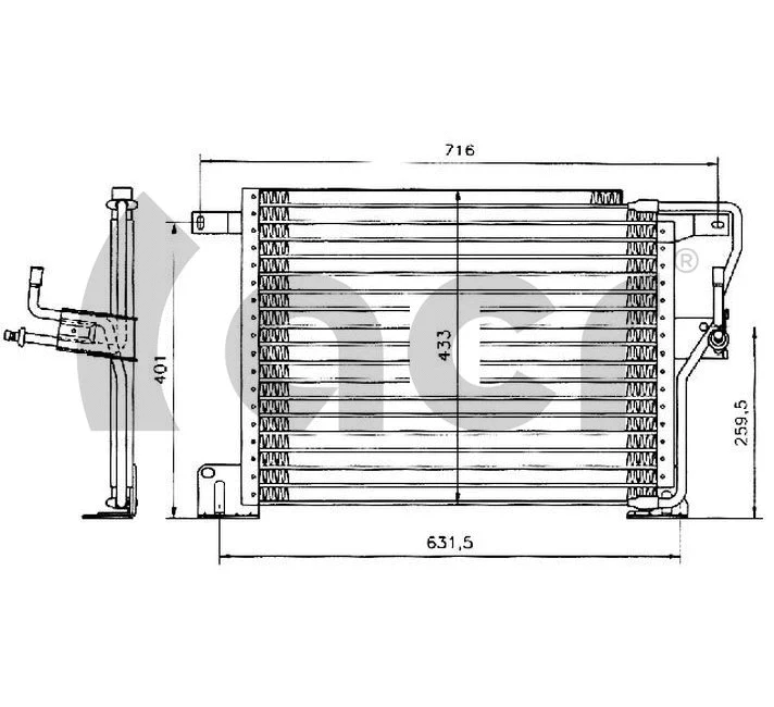 Condenseur, climatisation ACR 300064
