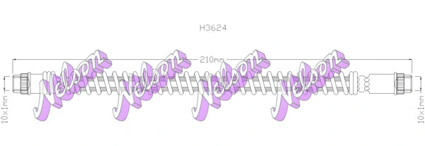 Flexible de frein KAWE H3624