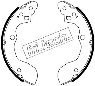 Jeu de mâchoires de frein fri.tech. 1111.257