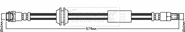 Flexible de frein BORG & BECK BBH8654