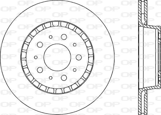 Disque de frein OPEN PARTS BDA1608.20