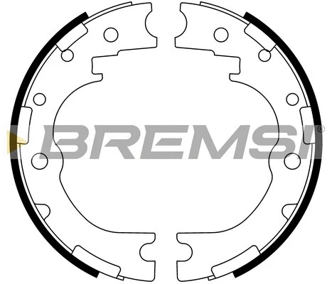 Jeu de mâchoires de frein, frein de stationnement BREMSI GF0986