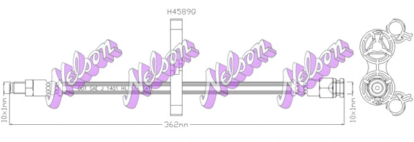 Flexible de frein KAWE H4589Q