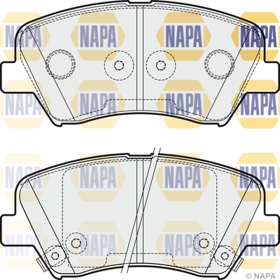 Kit de plaquettes de frein, frein à disque NAPA NBP1235