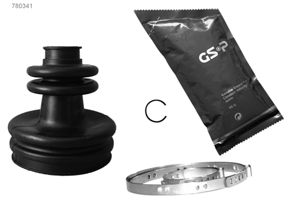 Jeu de joints-soufflets, arbre de commande GSP-BR 780341