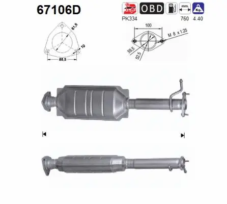 Catalyseur AS 67106D