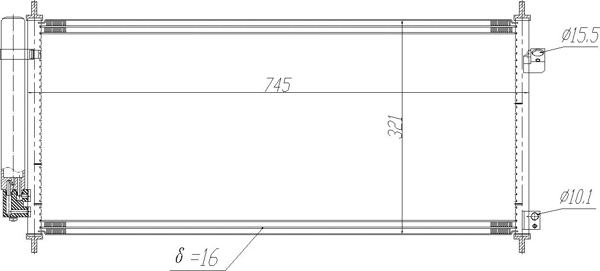 Condenseur, climatisation HART 621 637