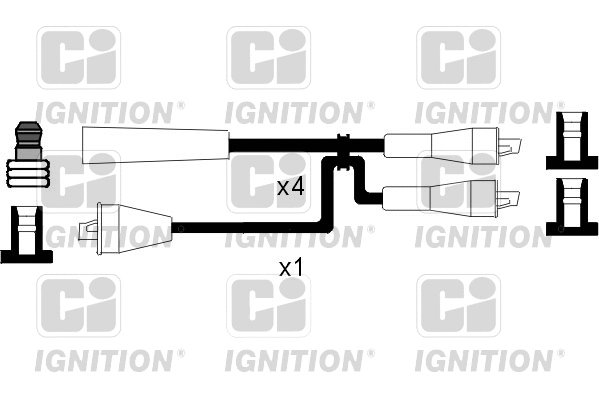 Kit de câbles d'allumage QUINTON HAZELL XC1013