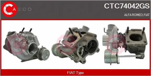 Turbocompresseur, suralimentation CASCO CTC74042GS