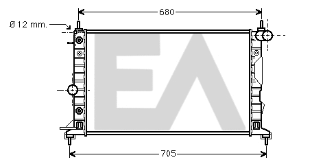 Radiateur, refroidissement du moteur EACLIMA 31R54109