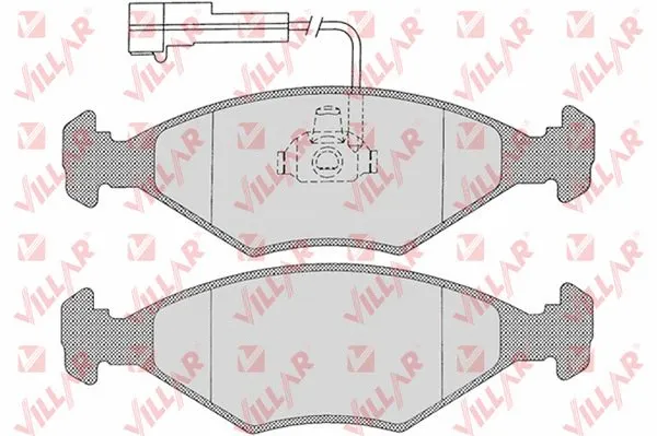Kit de plaquettes de frein, frein à disque VILLAR 626.1203