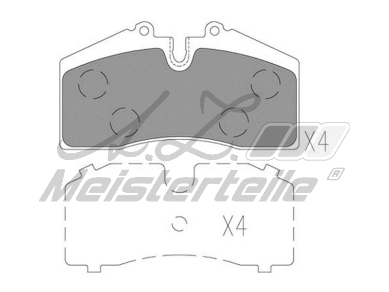 Kit de plaquettes de frein, frein à disque A.Z. Meisterteile AZMT-44-022-2423