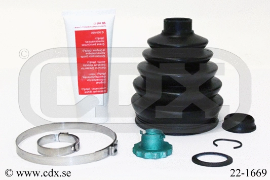 Jeu de joints-soufflets, arbre de commande CDX 22-1669