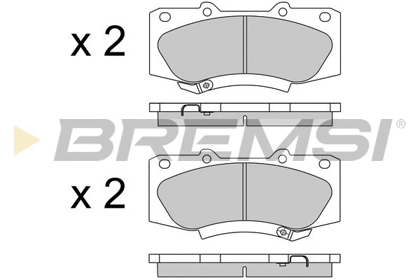Kit de plaquettes de frein, frein à disque BREMSI BP3549