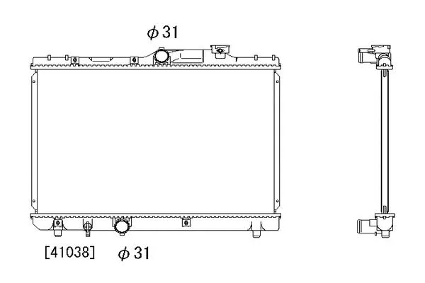Radiateur, refroidissement du moteur ORDONEZ 2064073