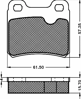 Kit de plaquettes de frein, frein à disque BSF 10486