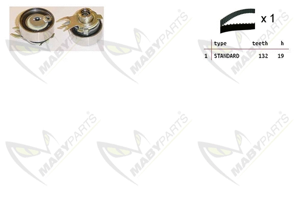 Kit de courroie crantée MABYPARTS OBK010371