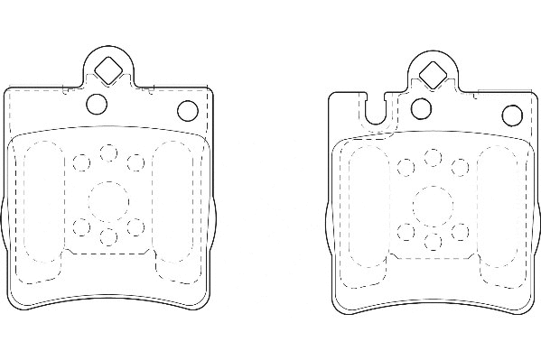 Kit de plaquettes de frein, frein à disque Omnicraft 2135602