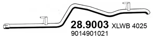 Tuyau d'échappement ASSO 28.9003