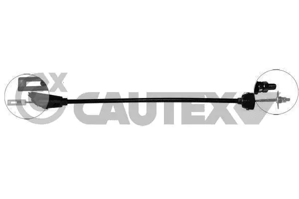 Tirette à câble, commande d'embrayage CAUTEX 036558