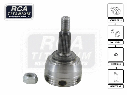 Jeu de joints, arbre de transmission RCA FRANCE SA801