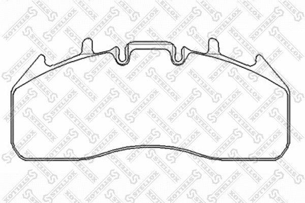 Kit de plaquettes de frein, frein à disque STELLOX 85-11432-SX