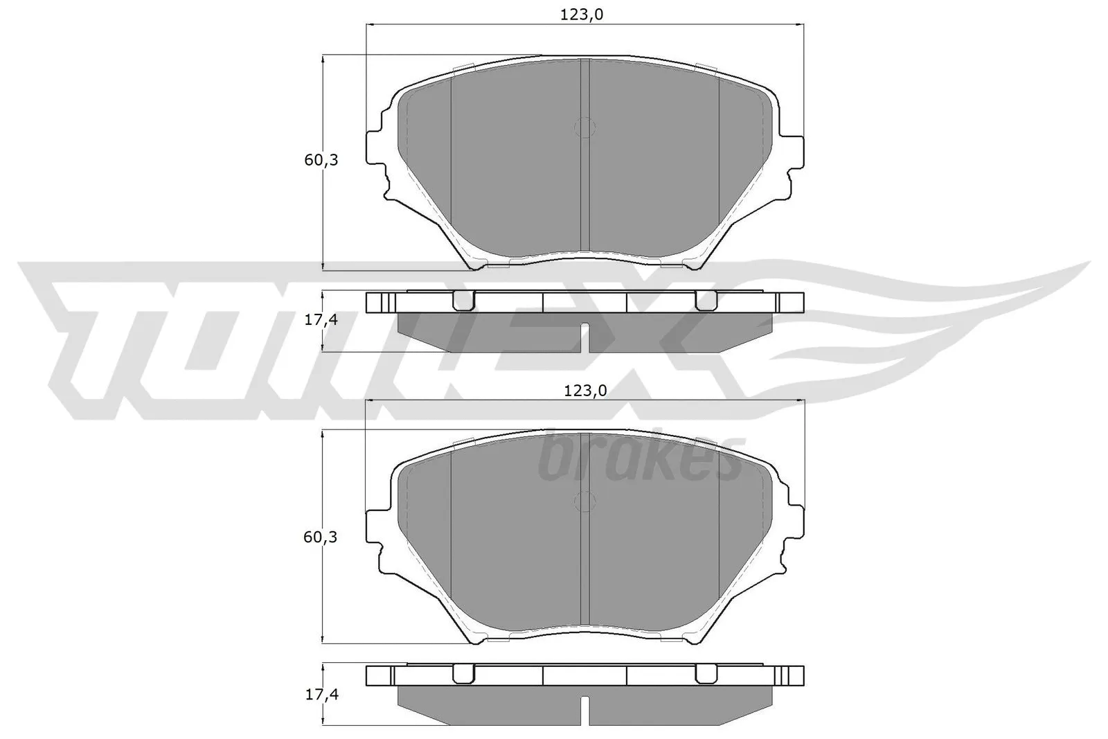 Kit de plaquettes de frein, frein à disque TOMEX Brakes TX 13-85