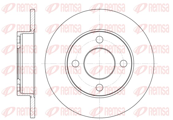 Disque de frein REMSA 6120.00