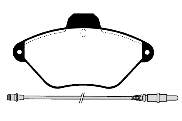 Kit de plaquettes de frein, frein à disque Technika 01133