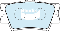 Kit de plaquettes de frein, frein à disque BENDIX-SEA DB1832 ULT