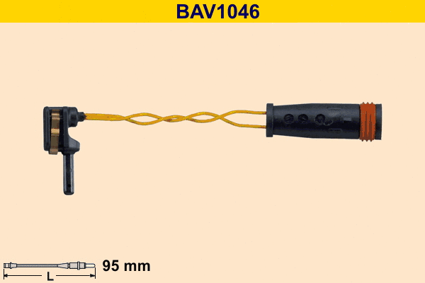 Contact d'avertissement, usure des plaquettes de frein BARUM BAV1046