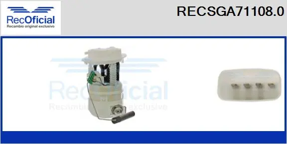 unité d'alimentation de carburant RECOFICIAL RECSGA71108.0