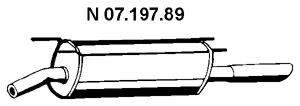 Silencieux arrière EBERSPÄCHER 07.197.89