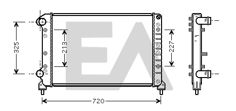Radiateur, refroidissement du moteur EACLIMA 31R25110