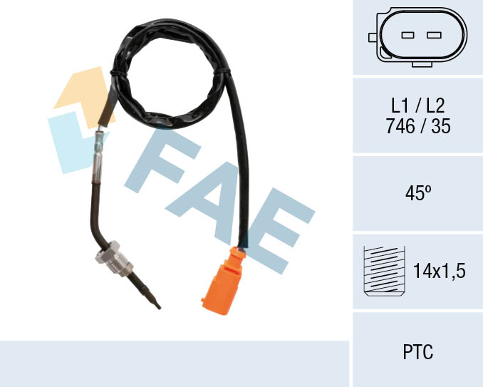 Capteur, température des gaz FAE 68035